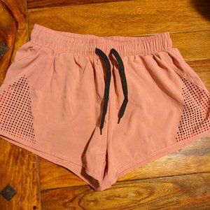 Athleta Pink Drawstring Running Shorts